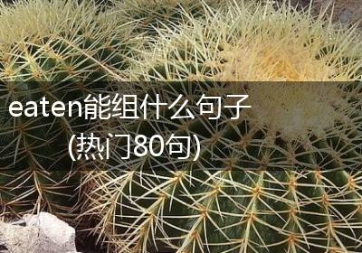 eaten能组什么句子(热门80句)