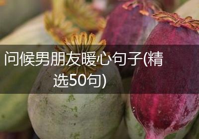 问候男朋友暖心句子(精选50句)