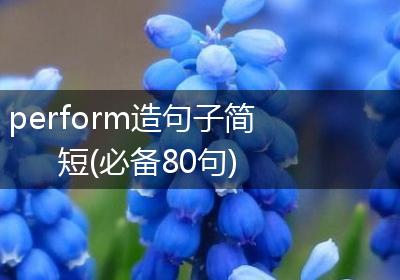 perform造句子简短(必备80句)