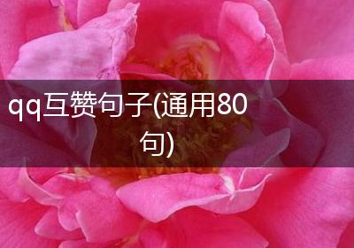 qq互赞句子(通用80句)