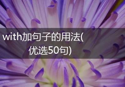 with加句子的用法(优选50句)