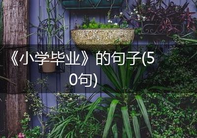 《小学毕业》的句子(50句)