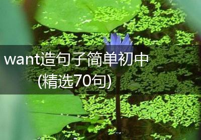 want造句子简单初中(精选70句)