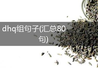 dhq组句子(汇总80句)