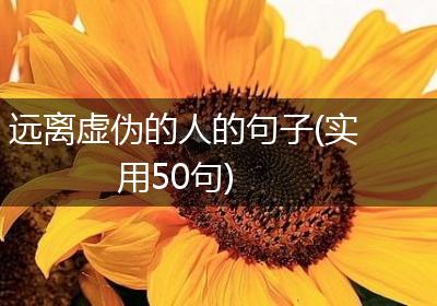 远离虚伪的人的句子(实用50句)