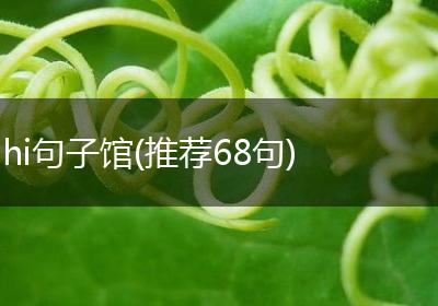 hi句子馆(推荐68句)