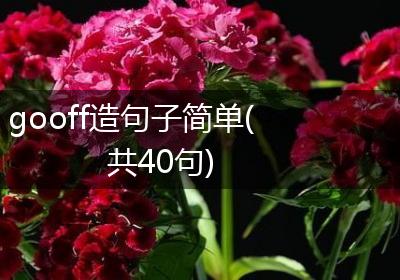 gooff造句子简单(共40句)