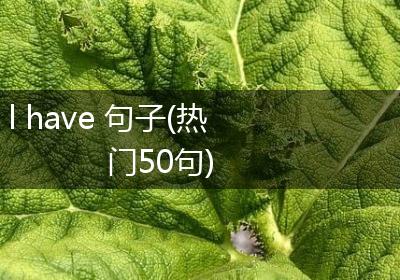 l have 句子(热门50句)