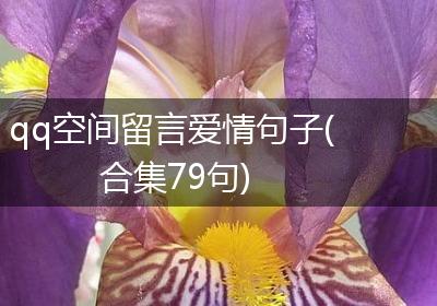 qq空间留言爱情句子(合集79句)