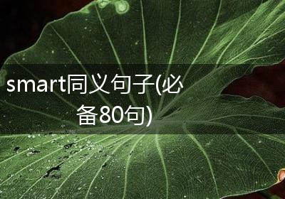 smart同义句子(必备80句)