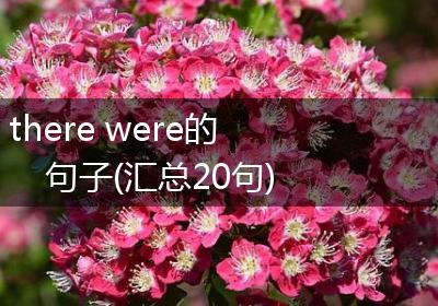 there were的句子(汇总20句)