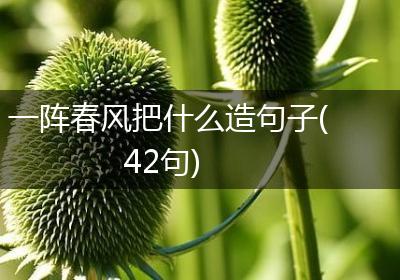 一阵春风把什么造句子(42句)