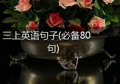 三上英语句子(必备80句)