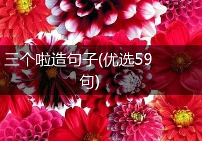 三个啦造句子(优选59句)