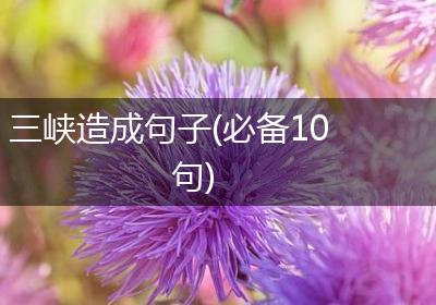 三峡造成句子(必备10句)