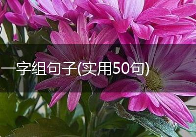 一字组句子(实用50句)
