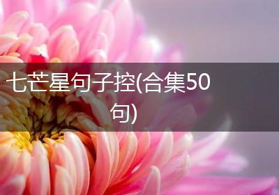 七芒星句子控(合集50句)