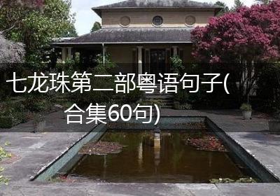 七龙珠第二部粤语句子(合集60句)