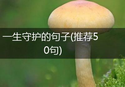 一生守护的句子(推荐50句)