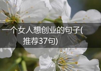 一个女人想创业的句子(推荐37句)