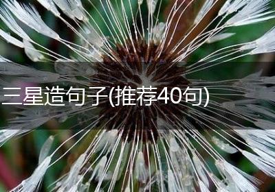 三星造句子(推荐40句)