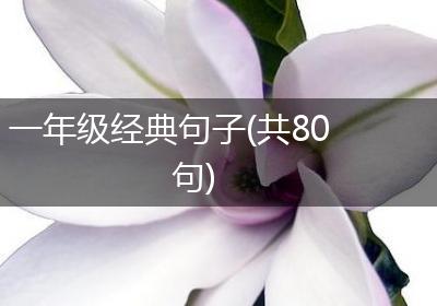 一年级经典句子(共80句)