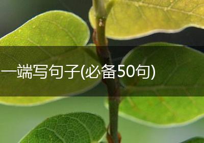 一端写句子(必备50句)