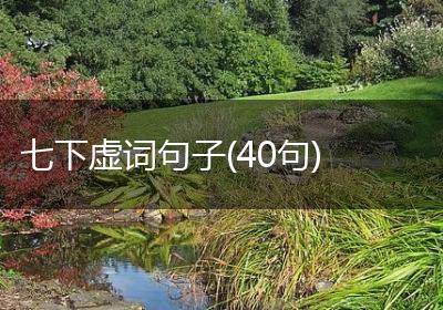 七下虚词句子(40句)