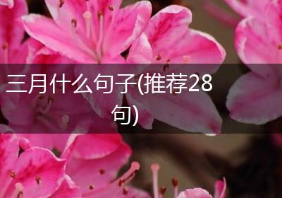 三月什么句子(推荐28句)