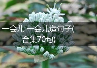 一会儿 一会儿造句子(合集70句)