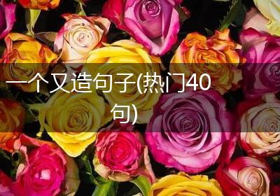 一个又造句子(热门40句)