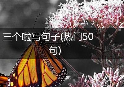 三个啦写句子(热门50句)