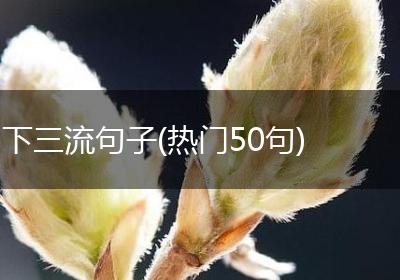 下三流句子(热门50句)