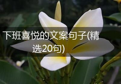 下班喜悦的文案句子(精选20句)