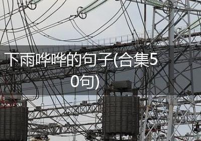下雨哗哗的句子(合集50句)