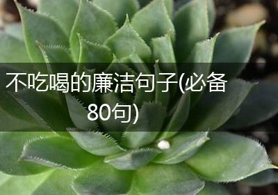 不吃喝的廉洁句子(必备80句)