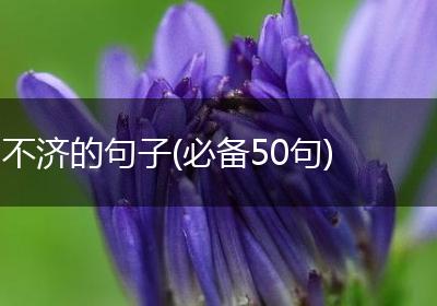 不济的句子(必备50句)