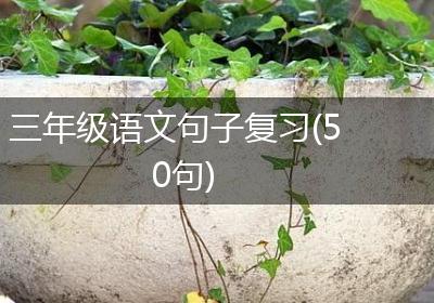 三年级语文句子复习(50句)