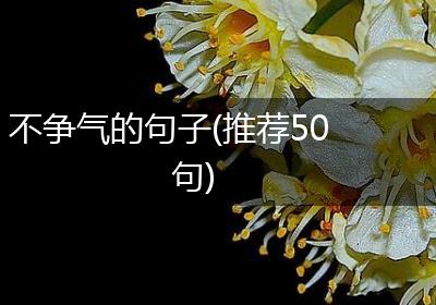 不争气的句子(推荐50句)