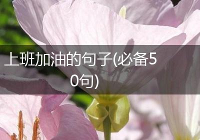 上班加油的句子(必备50句)