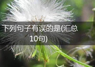 下列句子有误的是(汇总10句)