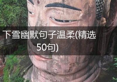 下雪幽默句子温柔(精选50句)