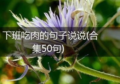 下班吃肉的句子说说(合集50句)