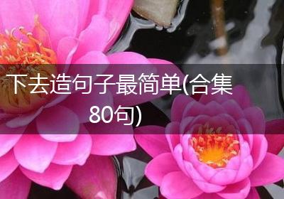 下去造句子最简单(合集80句)