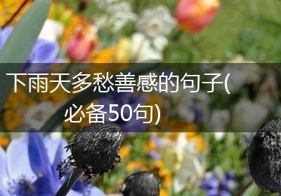 下雨天多愁善感的句子(必备50句)