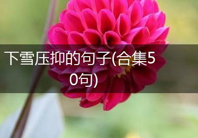 下雪压抑的句子(合集50句)