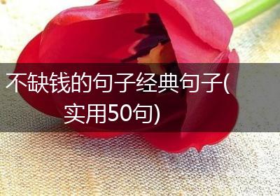 不缺钱的句子经典句子(实用50句)