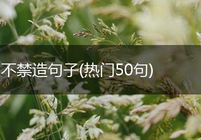 不禁造句子(热门50句)