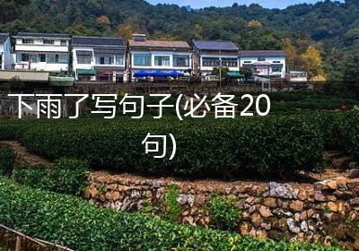 下雨了写句子(必备20句)