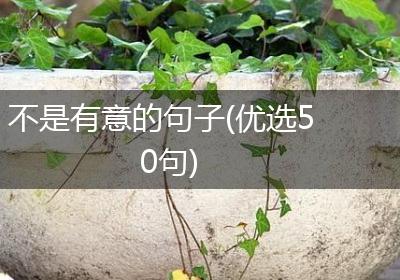 不是有意的句子(优选50句)